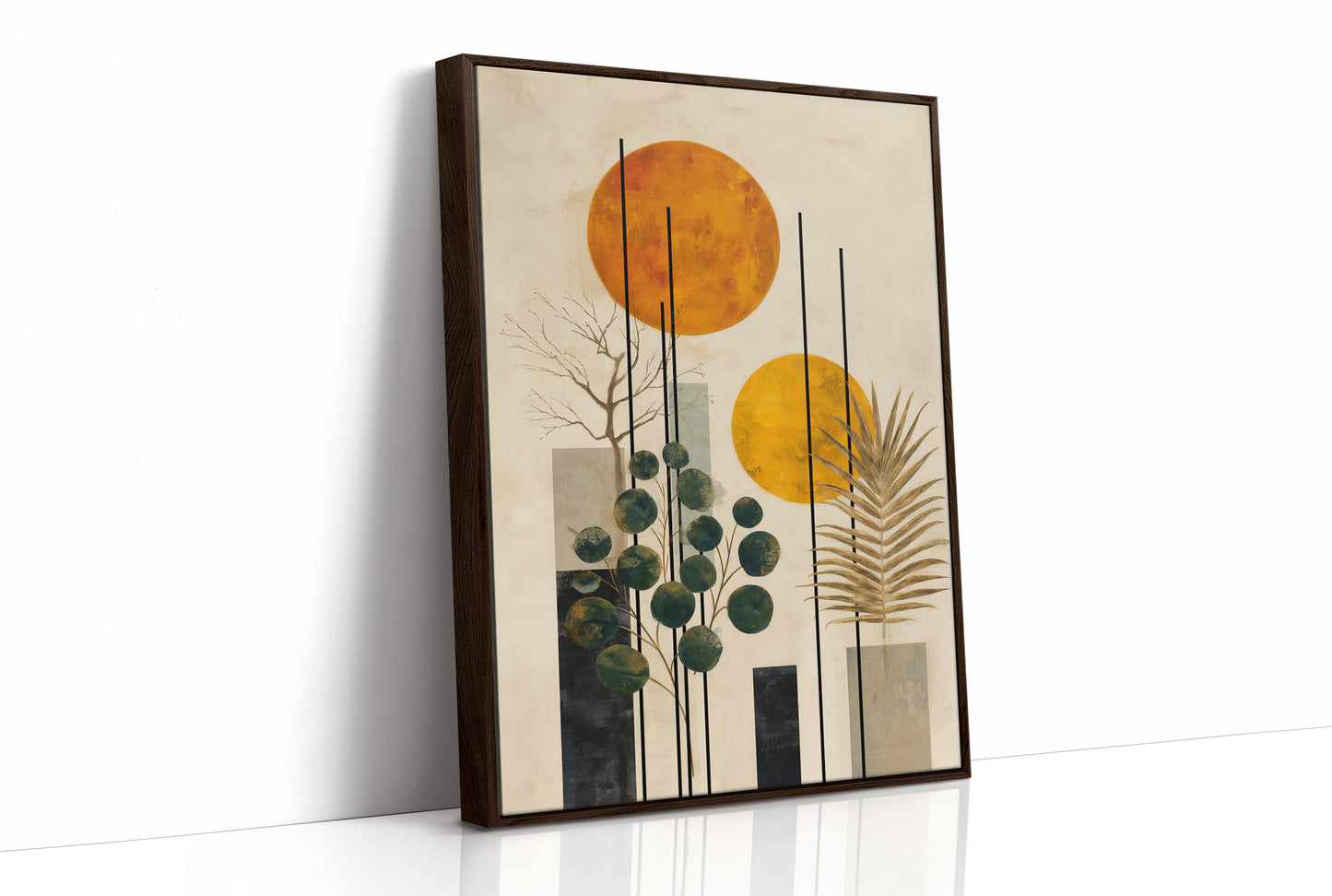 Twin Suns Dance With Palm Shadows