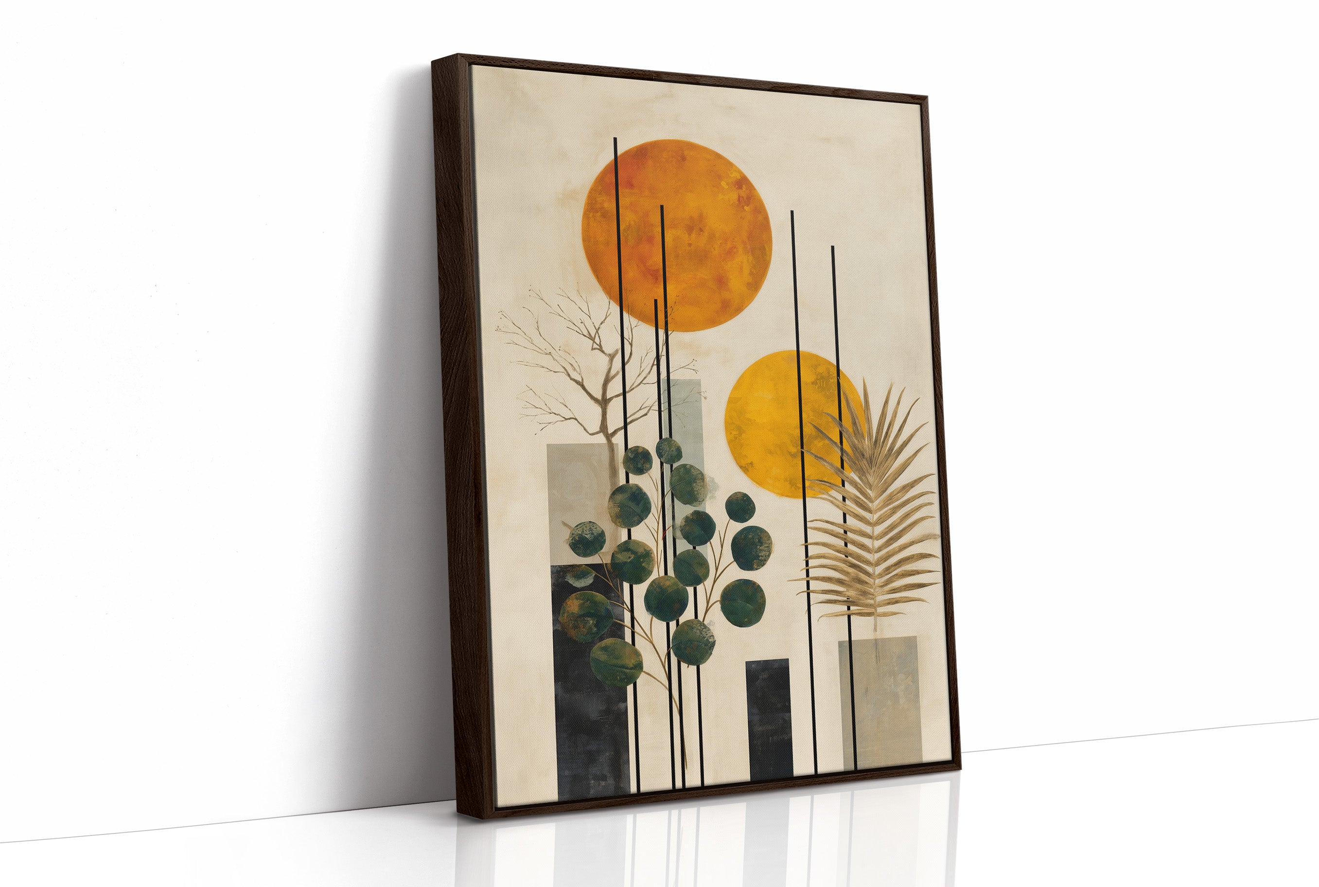 Twin Suns Dance With Palm Shadows