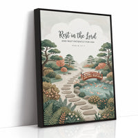 Rest in the Lord: Japanese Zen Garden Bridge