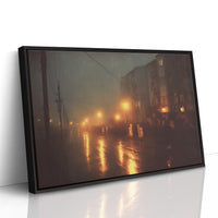 Amber Streets After Midnight Rain