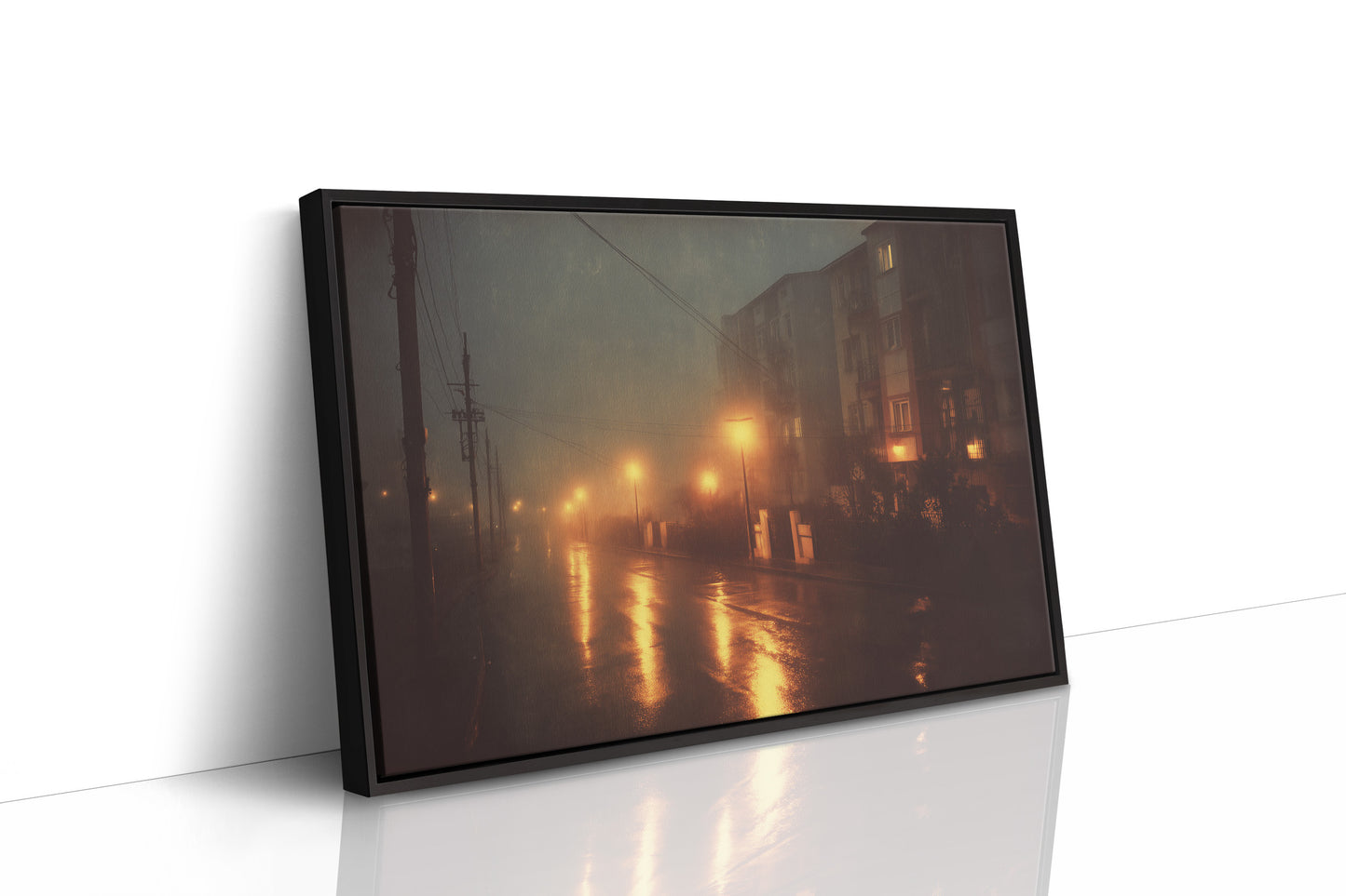 Amber Streets After Midnight Rain