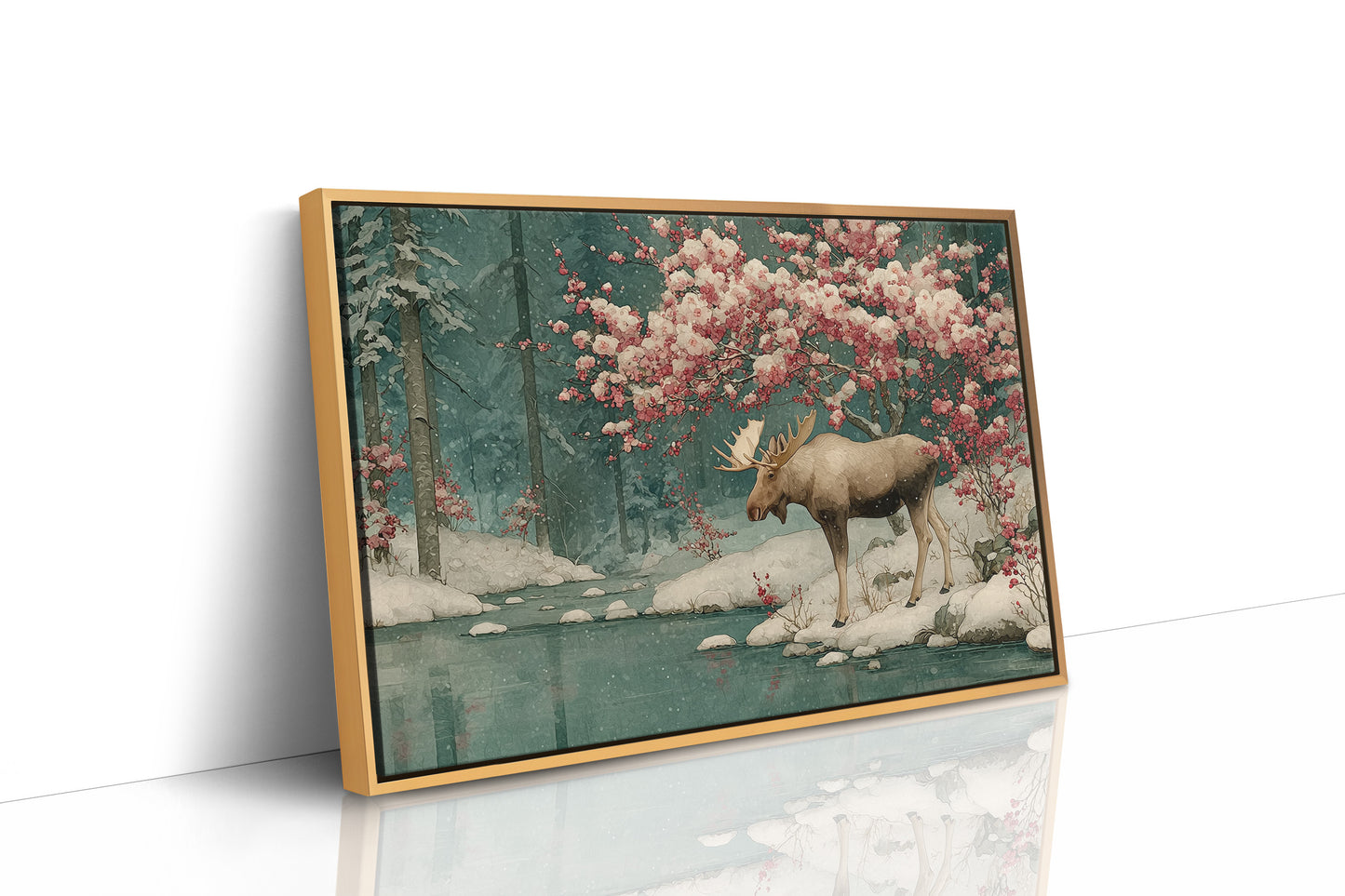 Moose Beneath the Blossoms