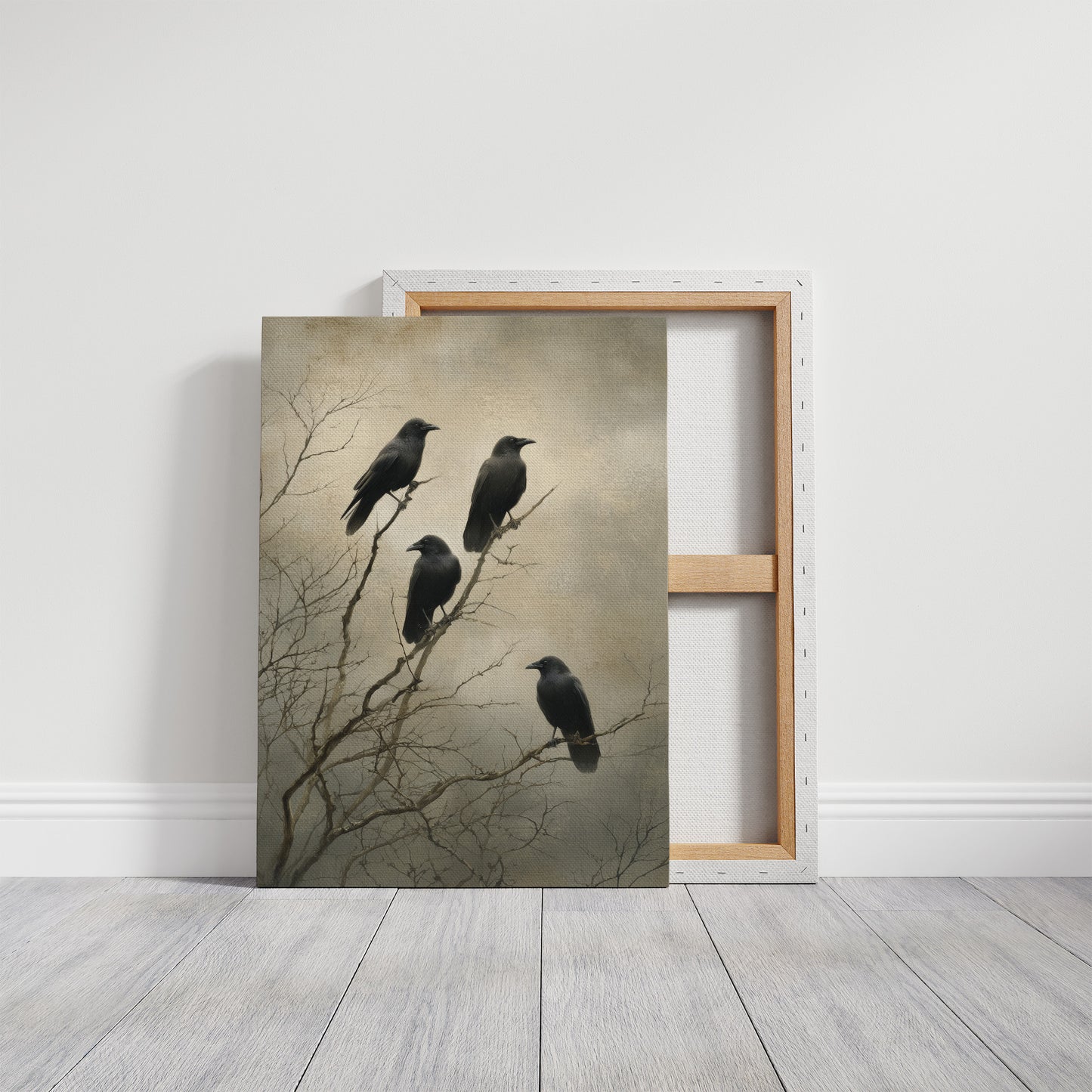 Ravens Hold The Barren Branch