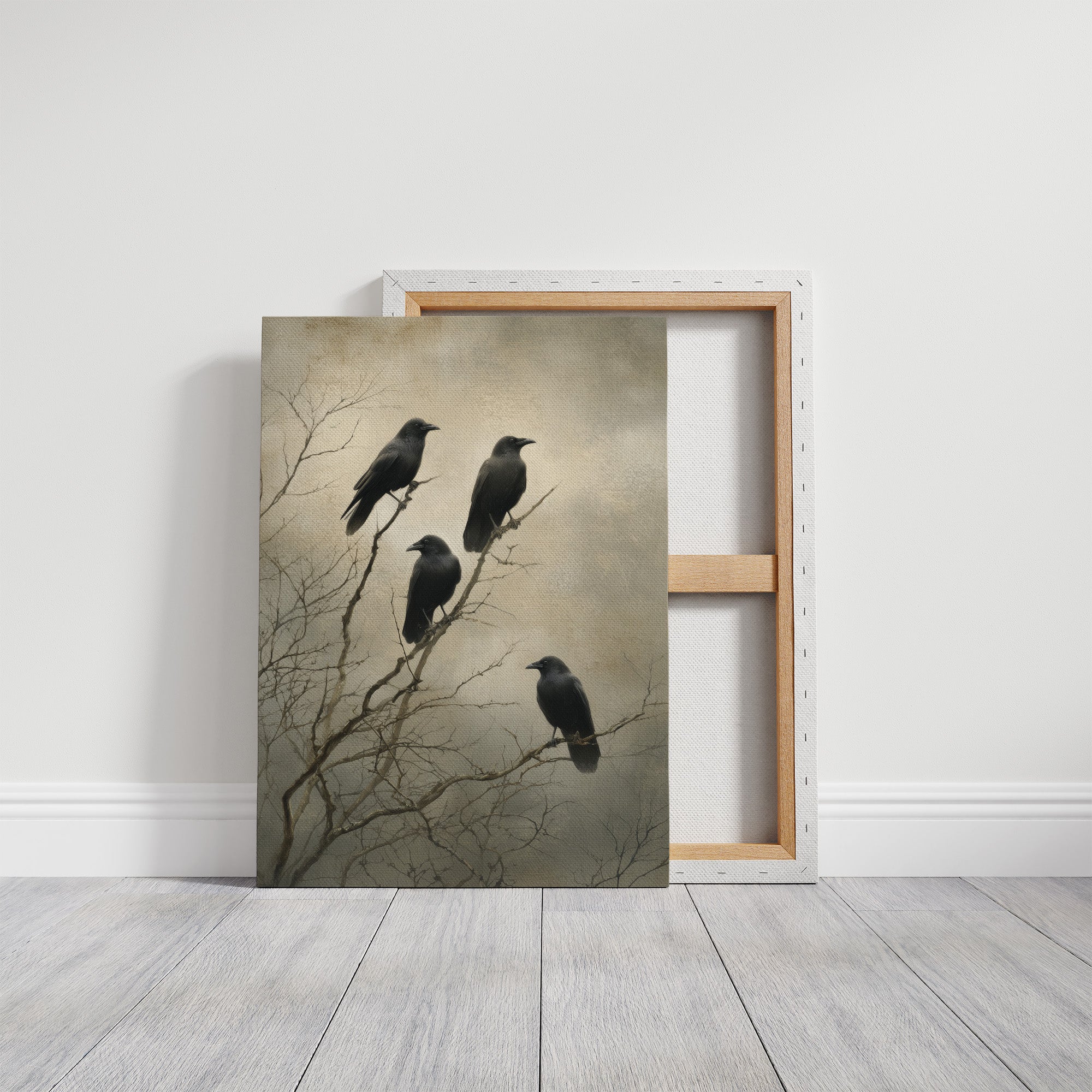 Ravens Hold The Barren Branch