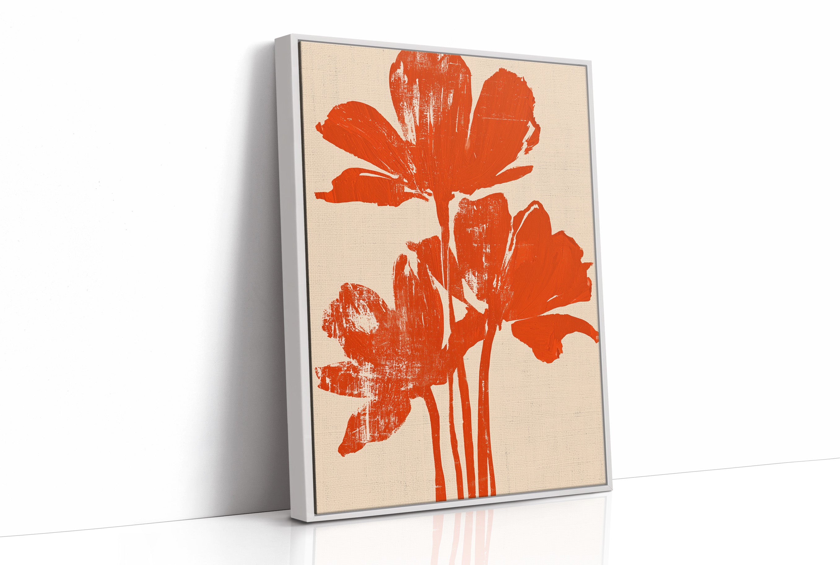Bright Orange Bloom Trio