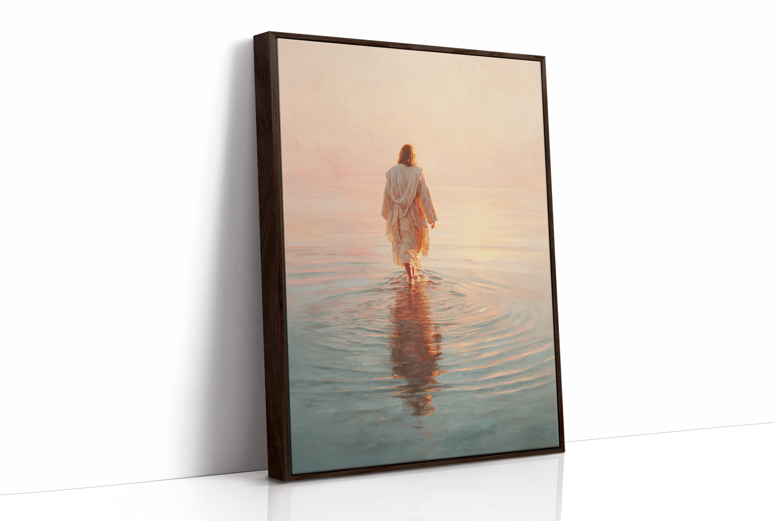 Steps Into Dawn's Gentle Waters