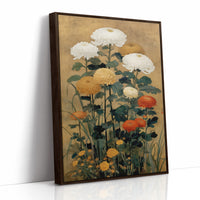 Chrysanthemums Dance In Golden Light