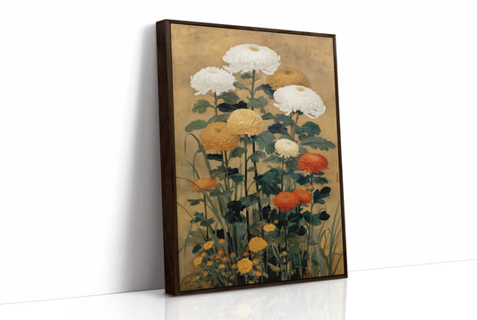 Chrysanthemums Dance In Golden Light