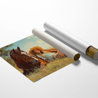 Cowgirl Daydream in Summer Grass