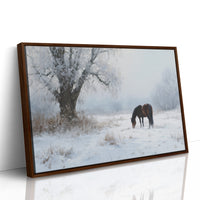 Solitude Grazes Through Winter's Quiet