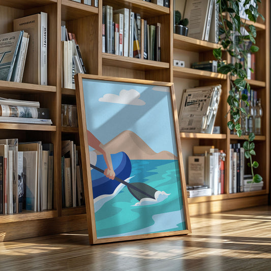 Paddle Through Mountain Lake Serenity