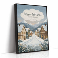 Let Your Light Shine: Snowy Alpine Village