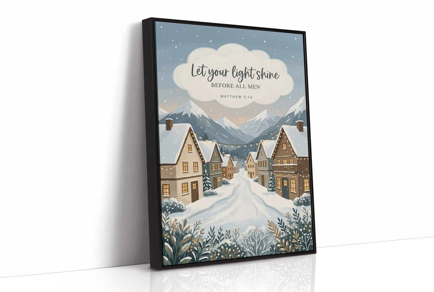 Let Your Light Shine: Snowy Alpine Village