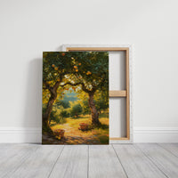 Orchard Path In Golden Hour