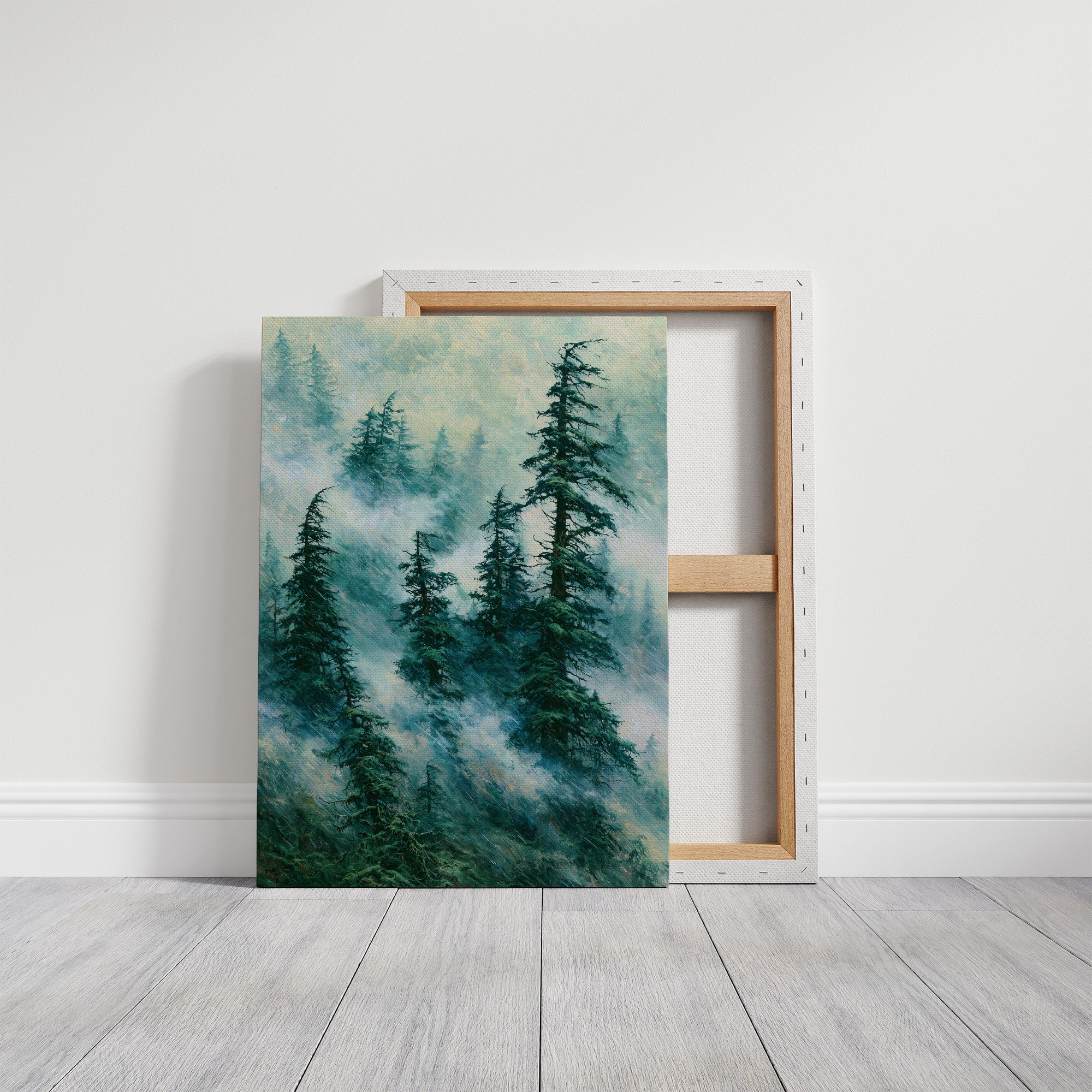 Rain Through the Evergreen Canopy