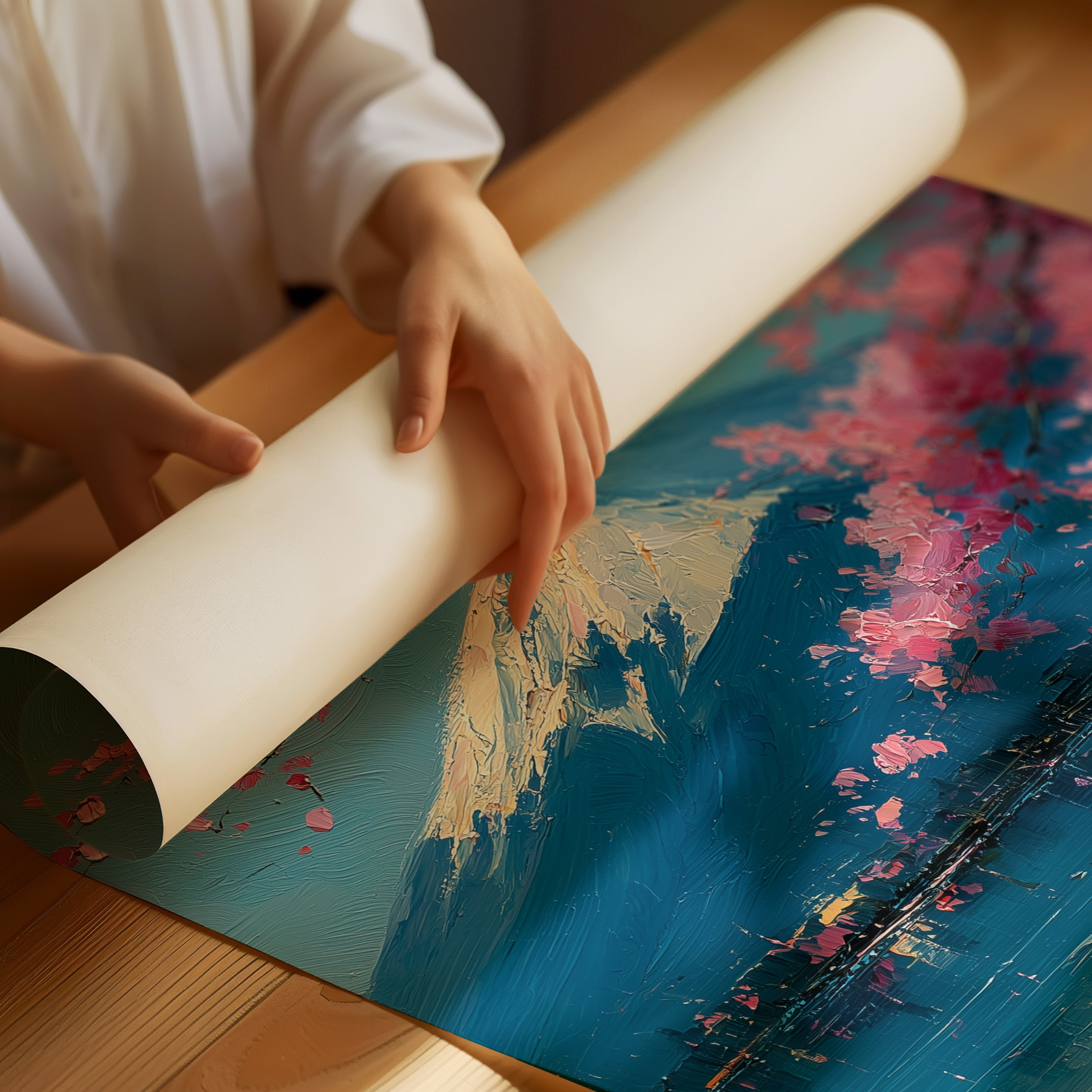 Fuji Holds Still for the Blossoms
