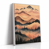 Woodgrain Peaks at Dusk