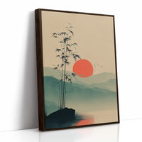 Bamboo Bends Toward Rising Sun