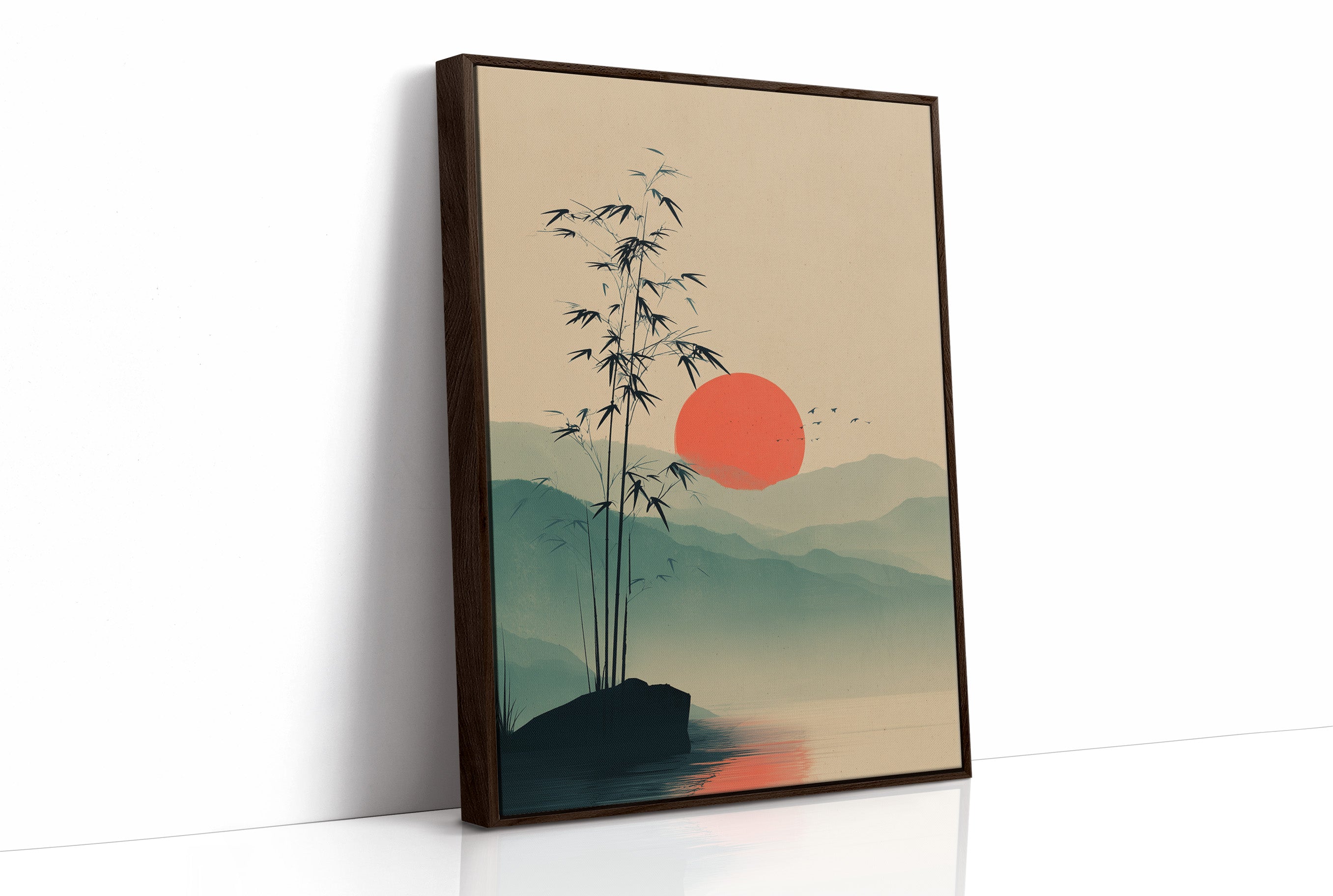 Bamboo Bends Toward Rising Sun