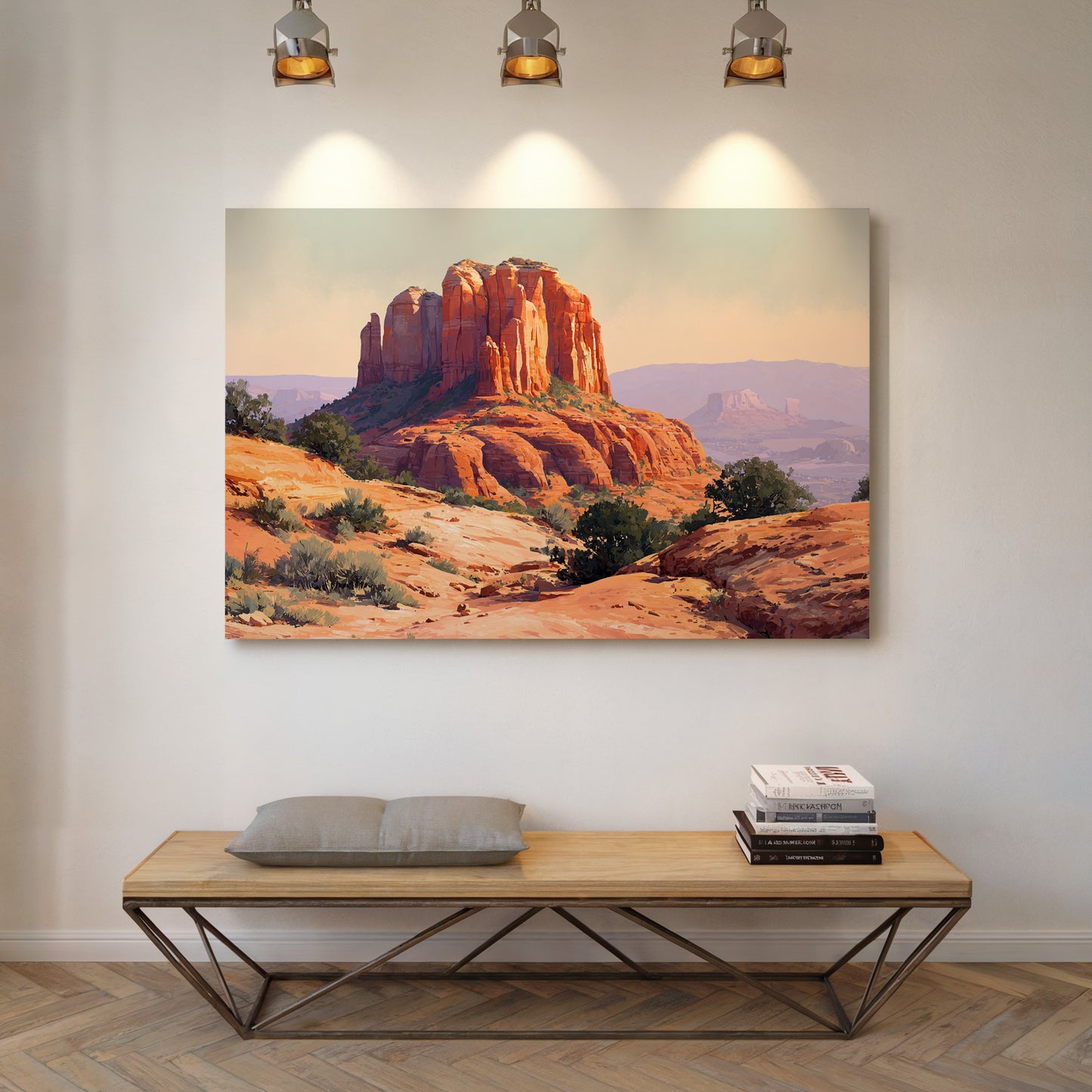 Sandstone Giants Guard Desert Dawn