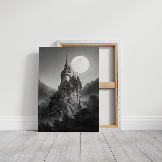 Castle Beneath Midnight's Glow