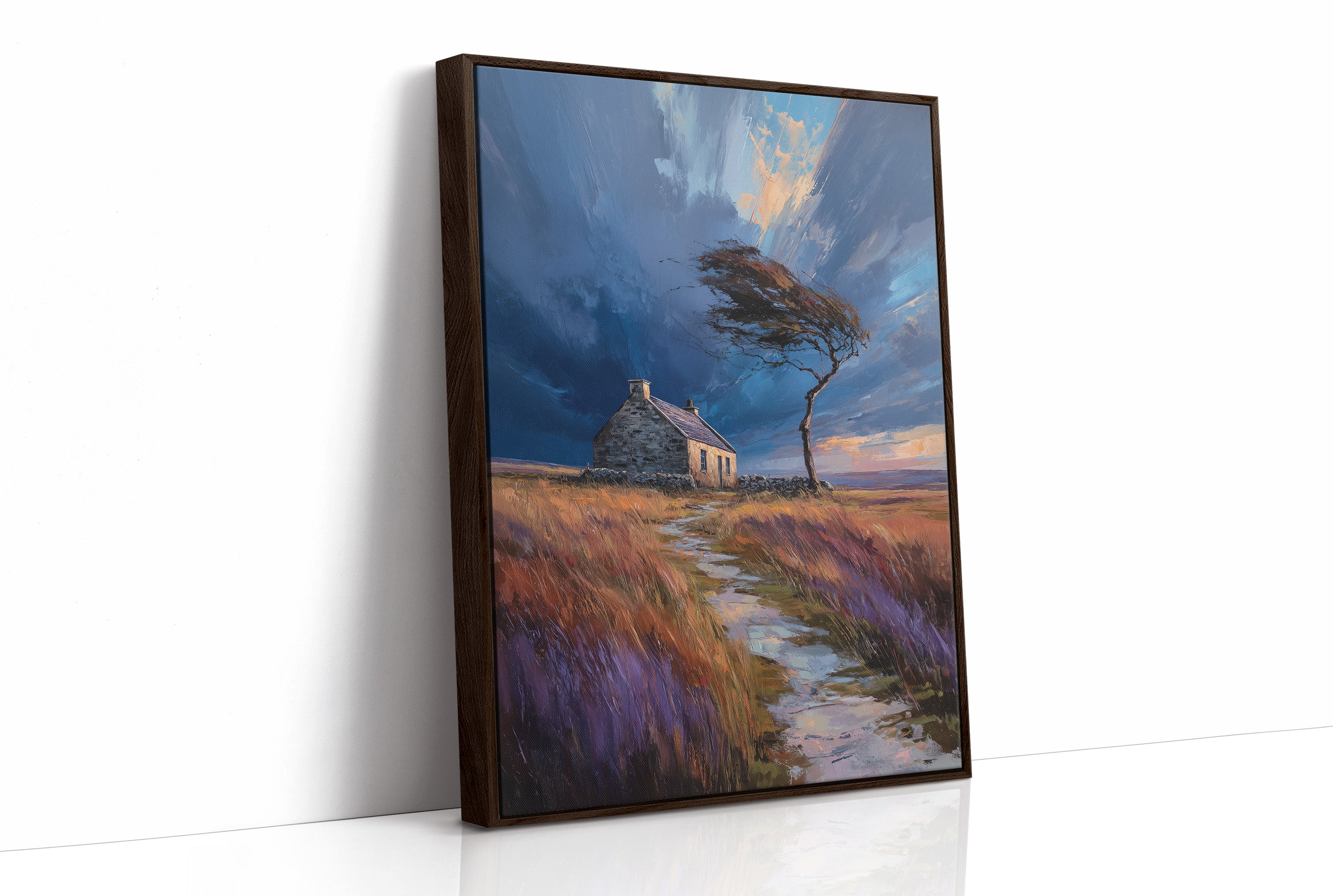 Storm Bends The Coastal Oak