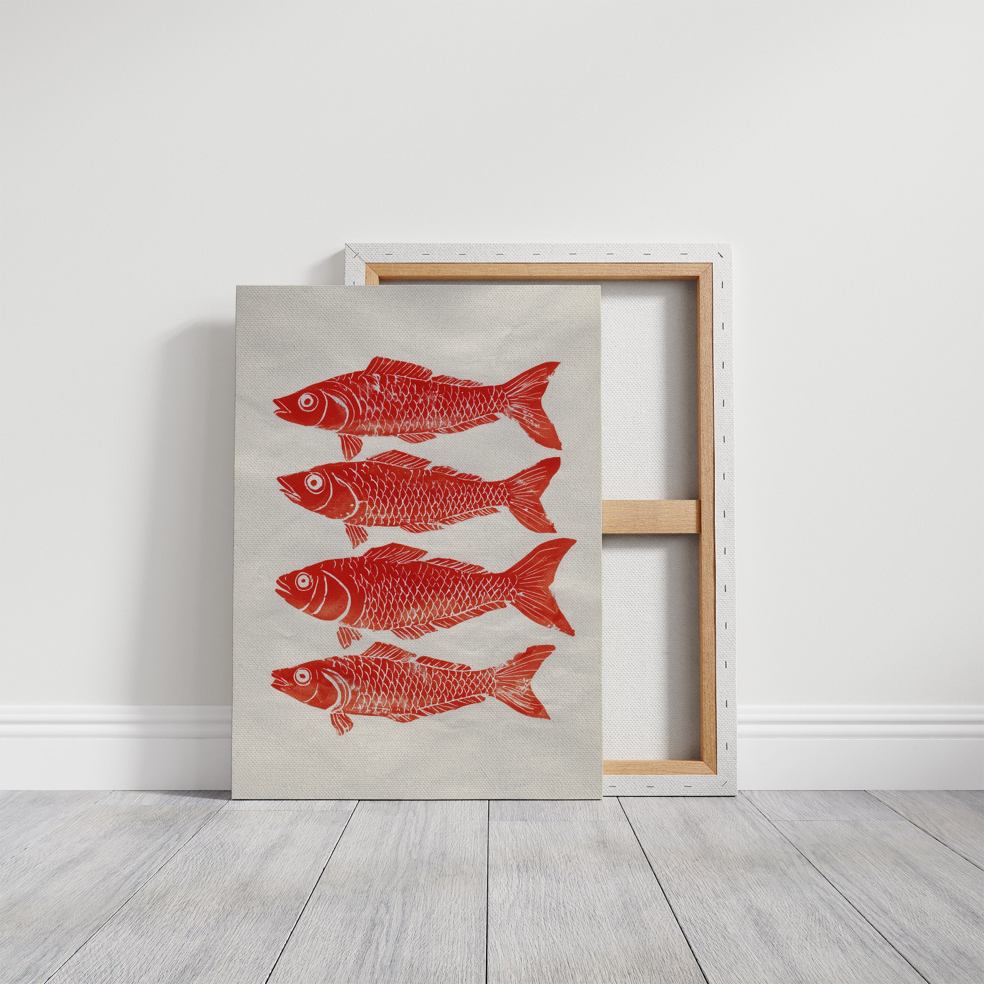 Red Fish Dance In Morning Light