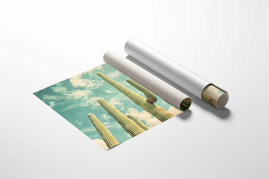 Desert Giants Under Dreamy Skies