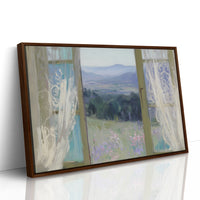 Wildflowers Dance Beyond Lace Windows