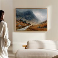 Autumn Path Through Highland Mists