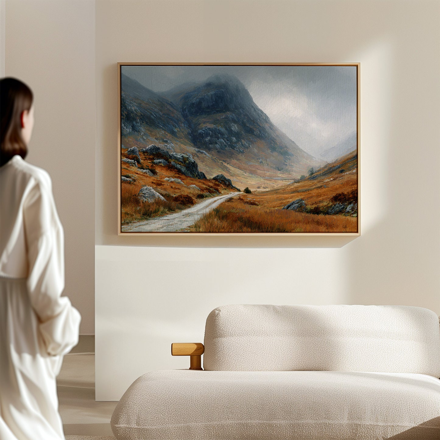 Autumn Path Through Highland Mists