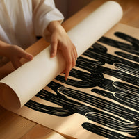 Saguaro Silhouette Block Print