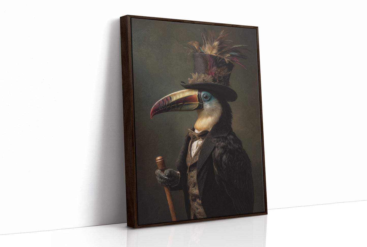 Noble Feathers In Victorian Attire