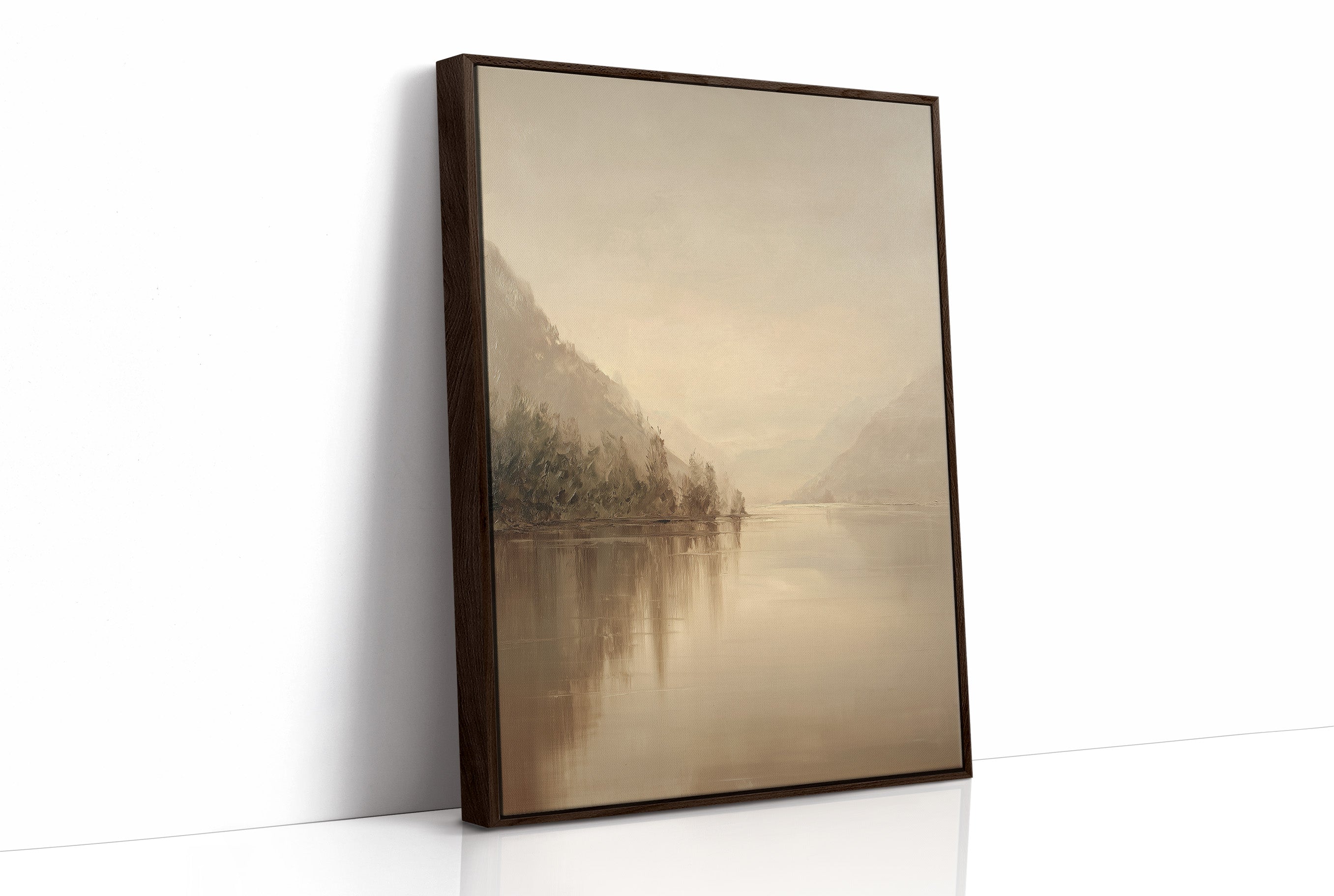 Mist Lingers Over Still Waters