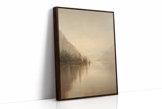 Mist Lingers Over Still Waters