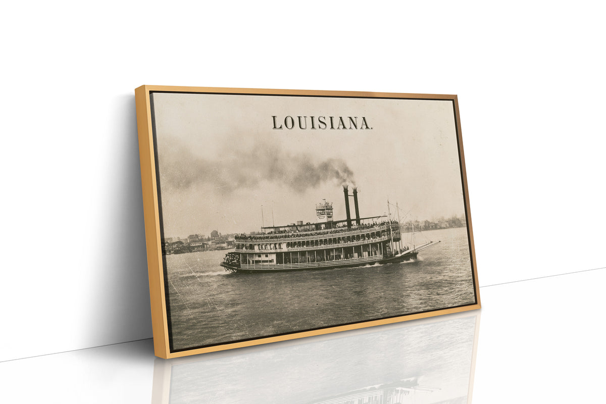 Louisiana Steamboat Voyage Print