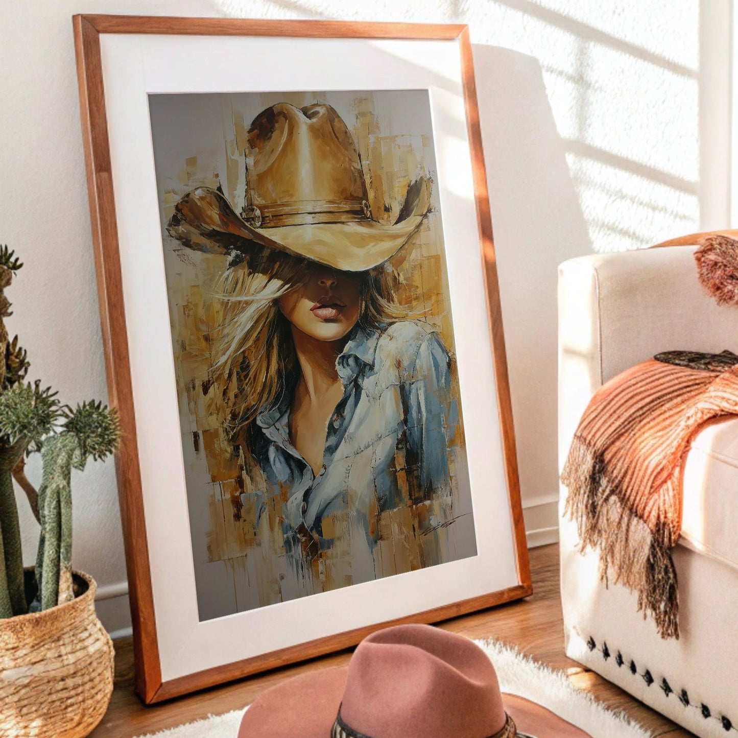 Golden Hour Cowgirl - Western Romance Portrait