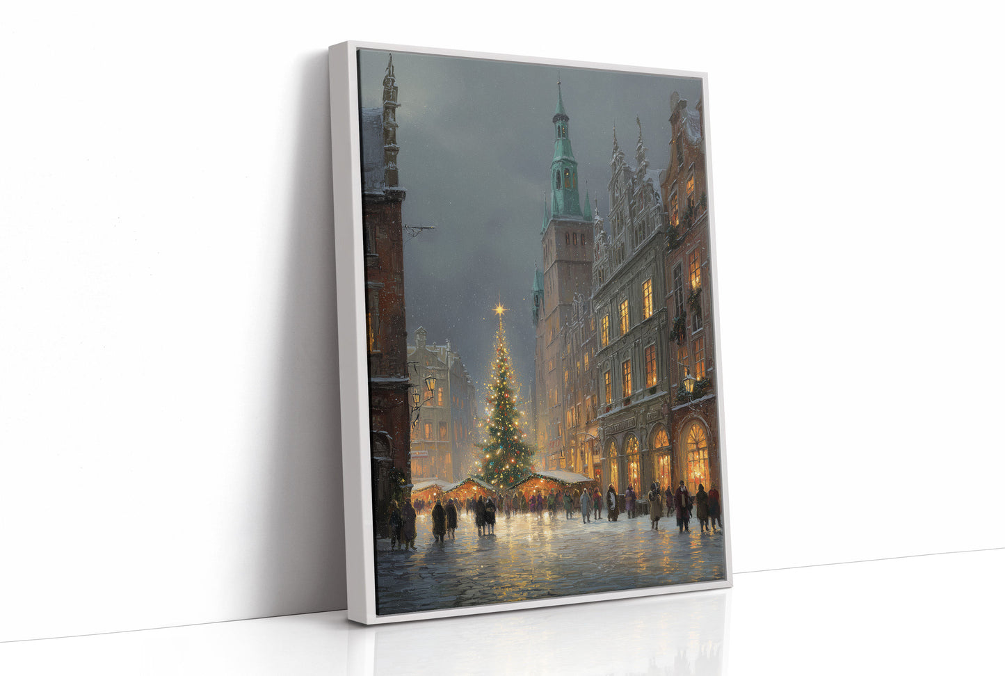 Winter Lights Dance Through Old Town