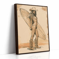 Cowgirl Catches a Wave