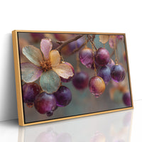 Grapes Spun From Amber Glass