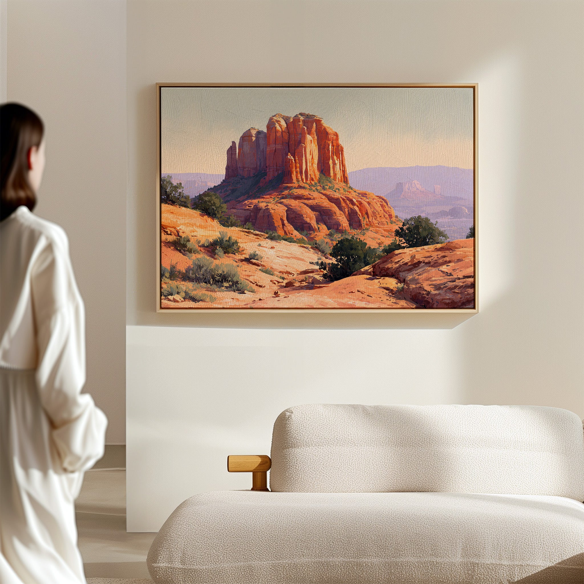 Sandstone Giants Guard Desert Dawn