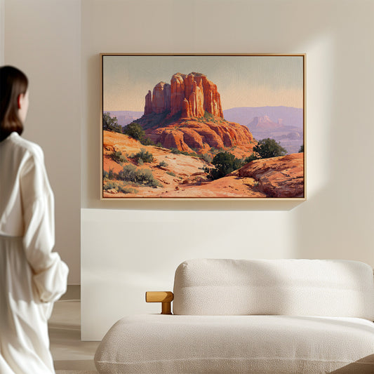 Sandstone Giants Guard Desert Dawn