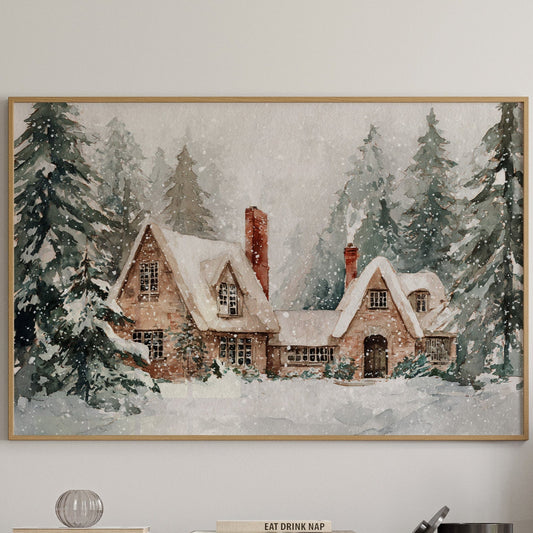 Nestled Beneath Winter's Gaze