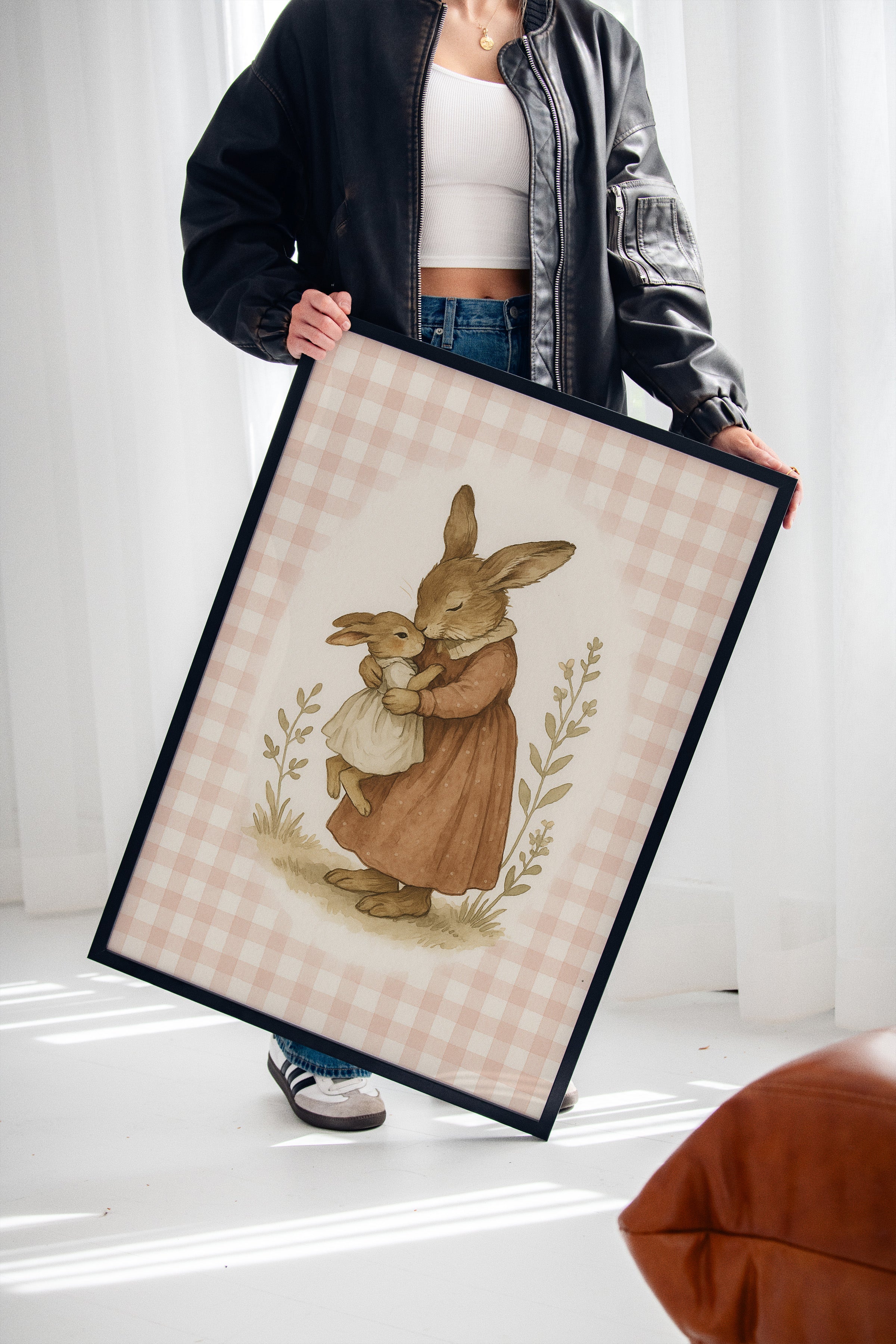 Mama Bunny’s Kiss in Gingham