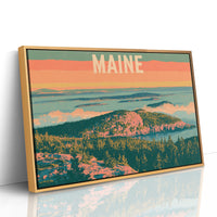 Maine Coastal Summit Sunset