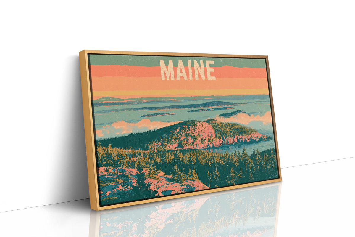 Maine Coastal Summit Sunset
