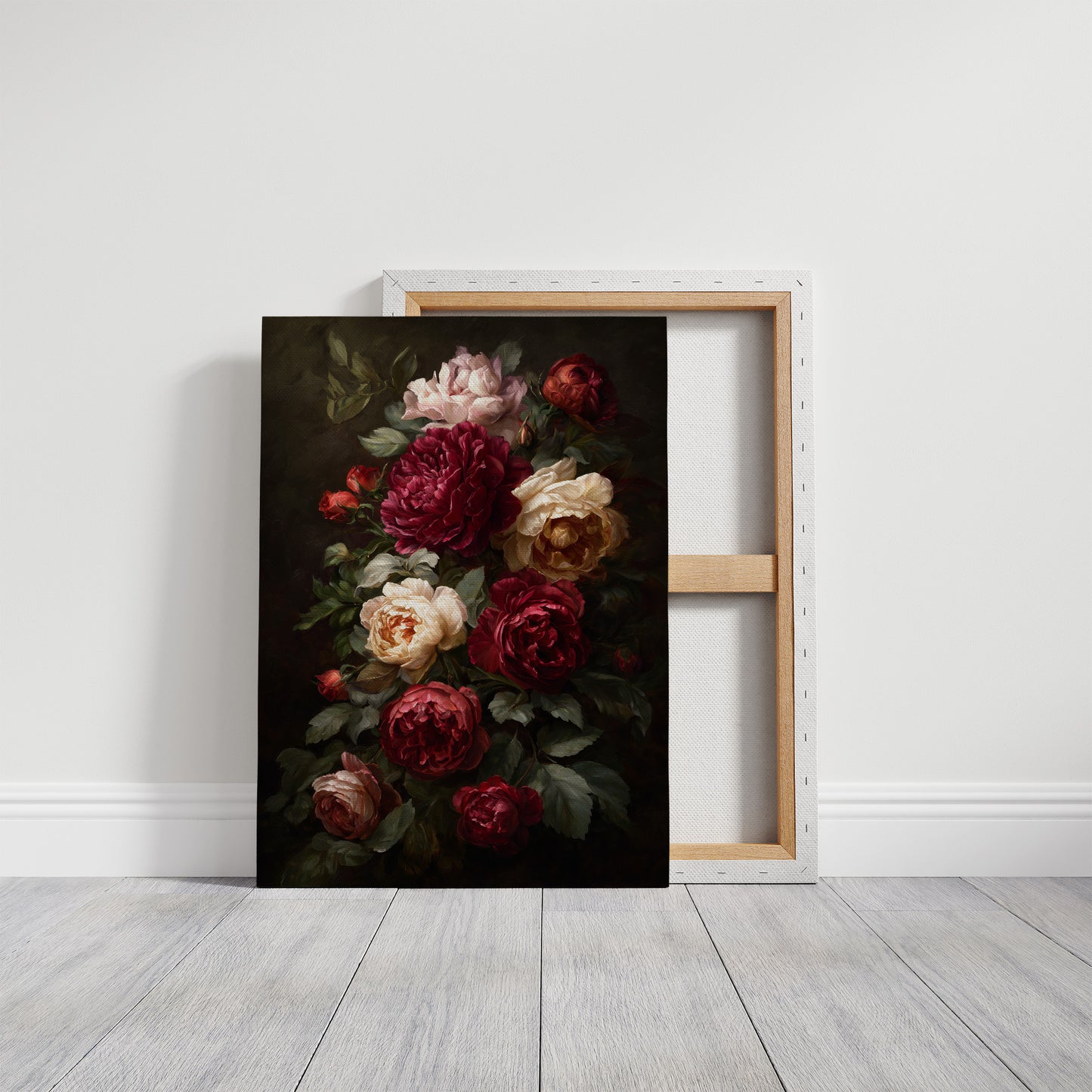 Velvet Blooms Against Midnight Walls