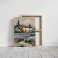 Lavender Fields and the Farmhouse Beyond