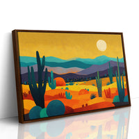 Saguaros Dance Under Golden Moons
