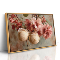 Camellias and Lace-Trimmed Gold